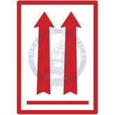 Orientation Arrows 3 x 4 - Red (Roll of 500)